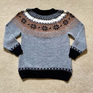 The Alpaca Connection Handmade Vintage Fair Isle Sweater